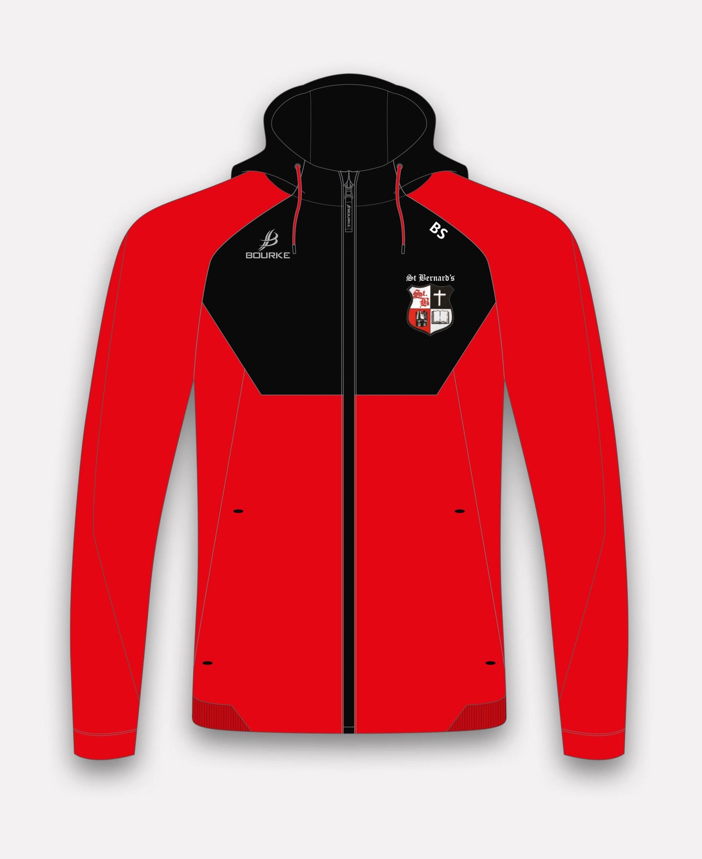 St Bernard's PS Staff BARR Hoody (Black/Red)