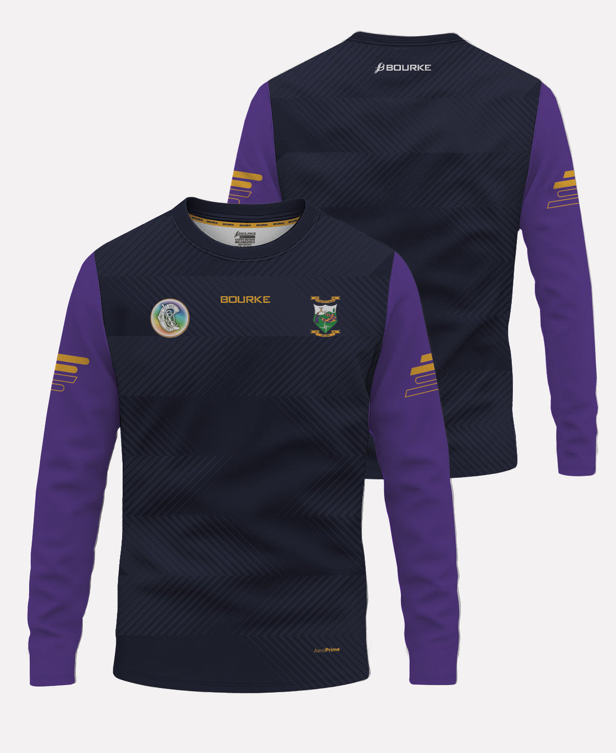 St Brigids Camogie (Laois) Warm Up Crew Neck 26/27 (Navy/Purple)