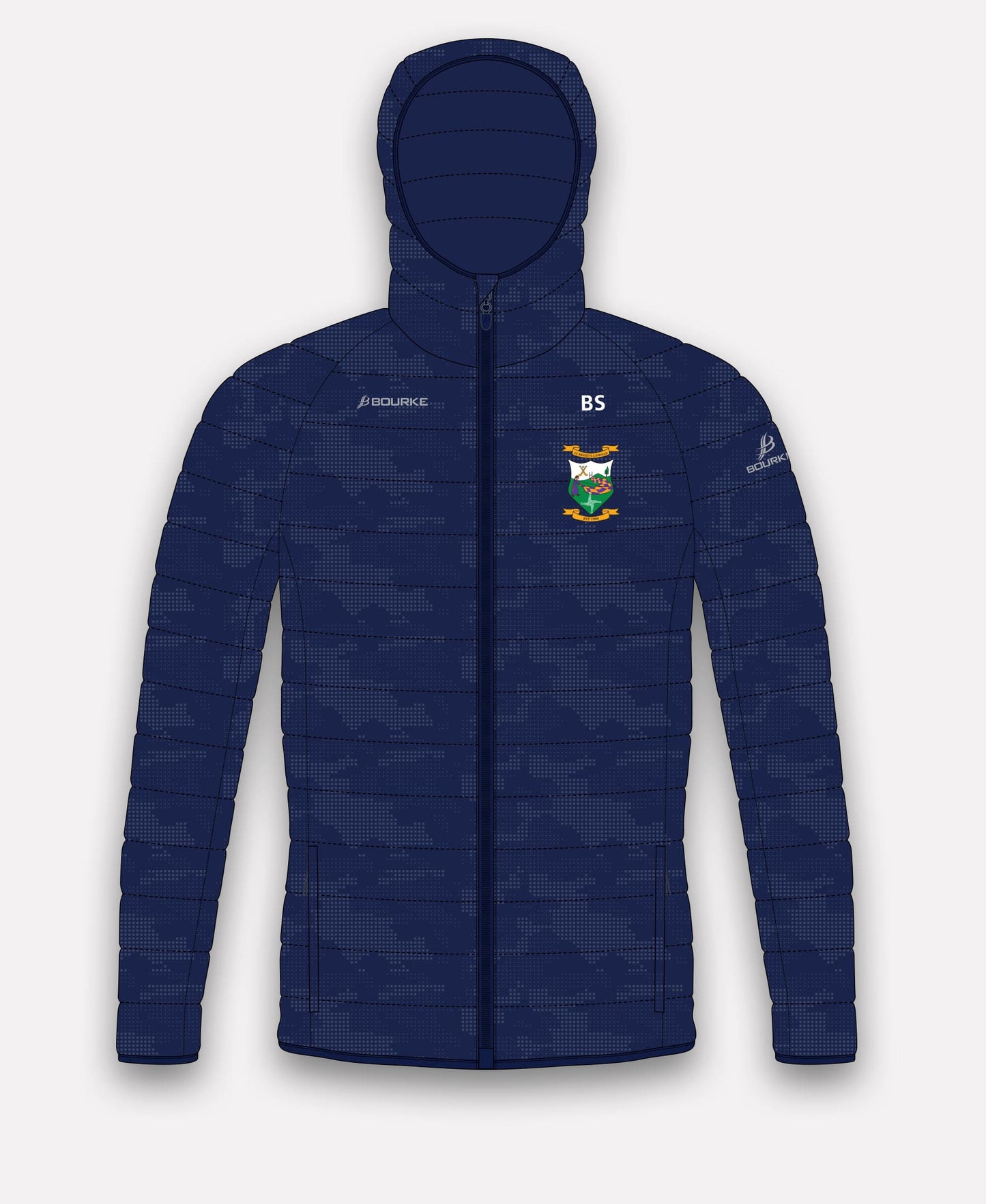 St Brigids Camogie (Laois) Reflective Camo Jacket (Navy)