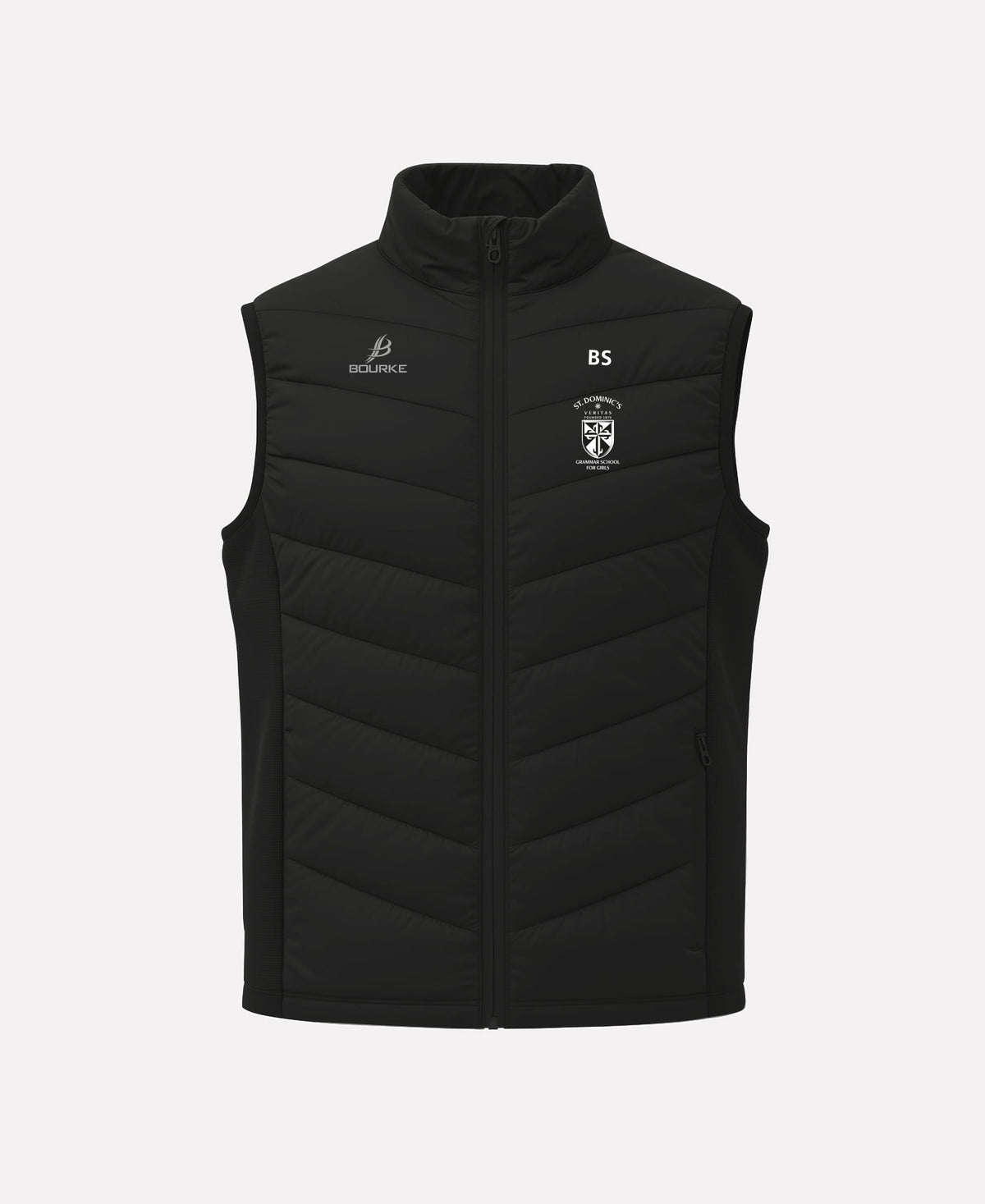 St Dominics Grammer School STAFF FORTIS Gilet (Black)