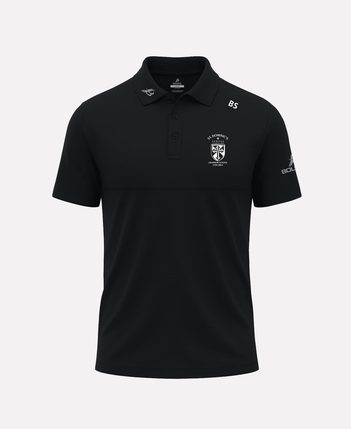 St Dominics Grammer School STAFF FORTIS Polo Shirt (Black)