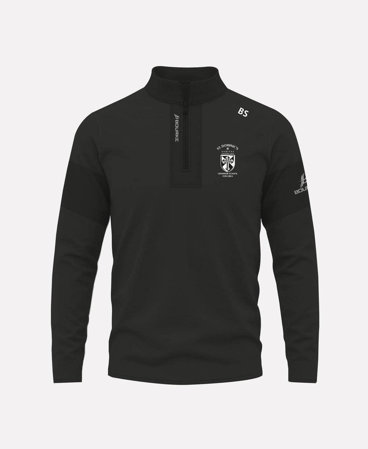 St Dominics Grammar School STAFF TEASRA Half Zip (Black)