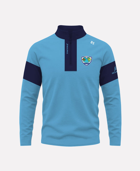 St Gerards School Belfast STAFF TEASRA Half Zip (Navy/Sky)