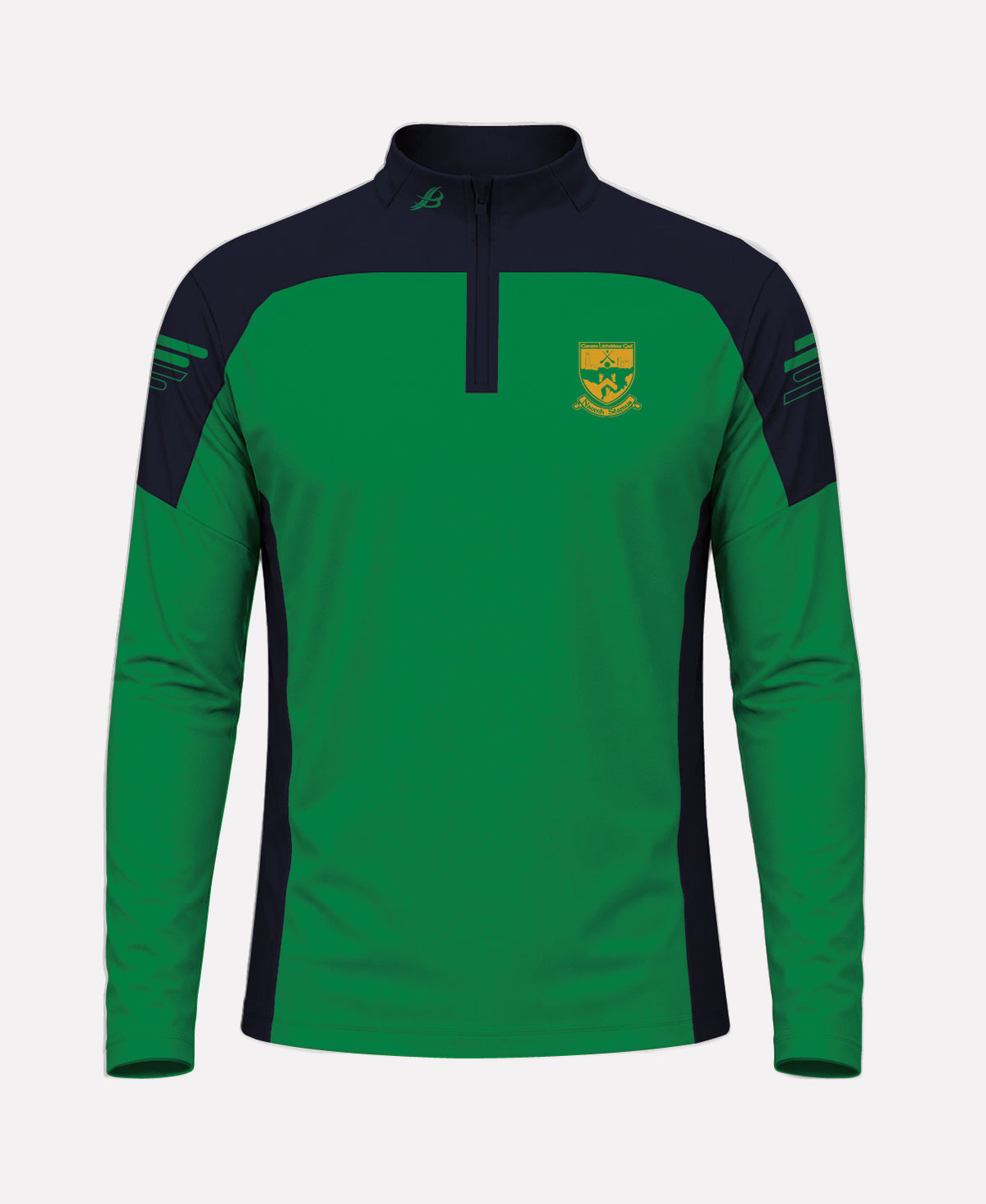 St James GAA SORA Half Zip (Navy/Green)