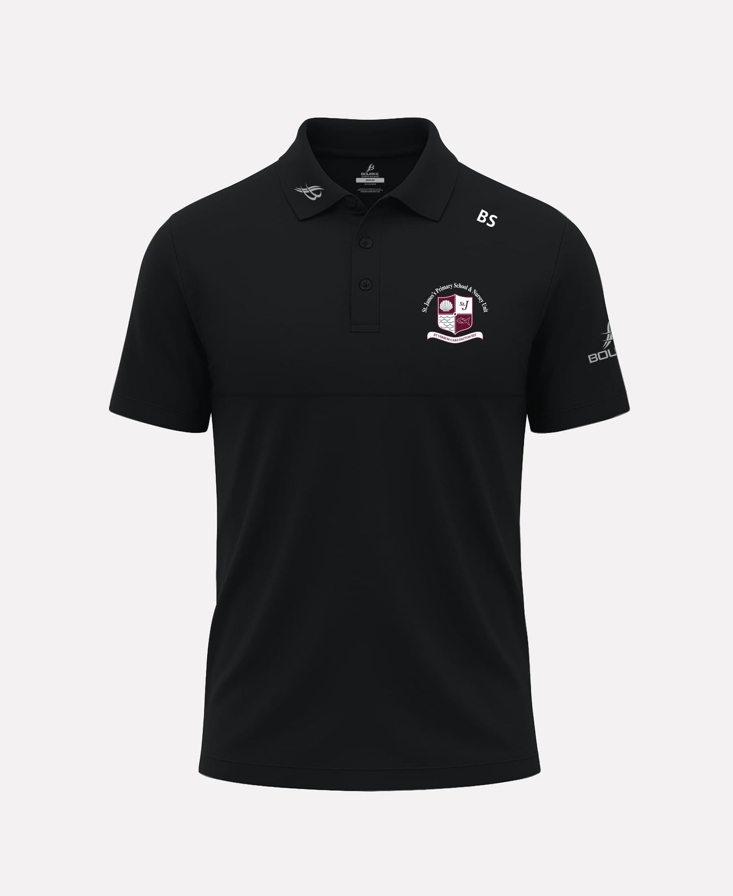 ST James PS Rathcoole STAFF FORTIS Polo Shirt (Black)