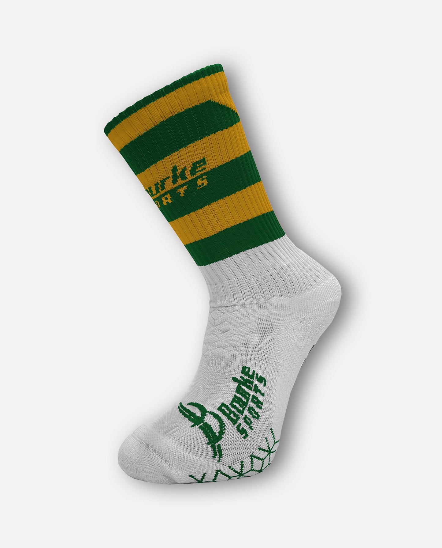 St James GAA Miniz Hoop Socks (Green/Amber)