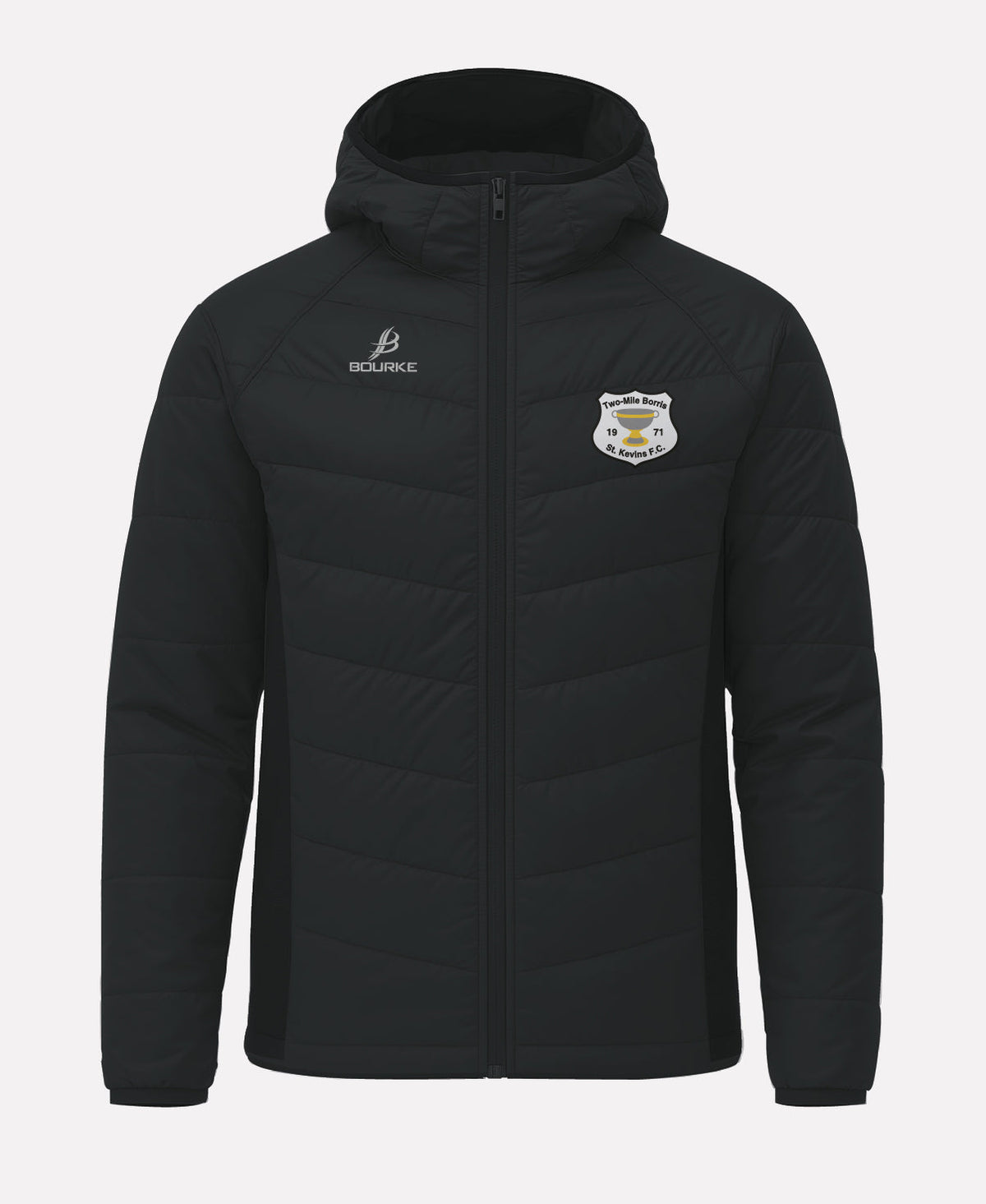 Two Mile Borris St Kevins FC FORTIS Hooded Jacket (Black)
