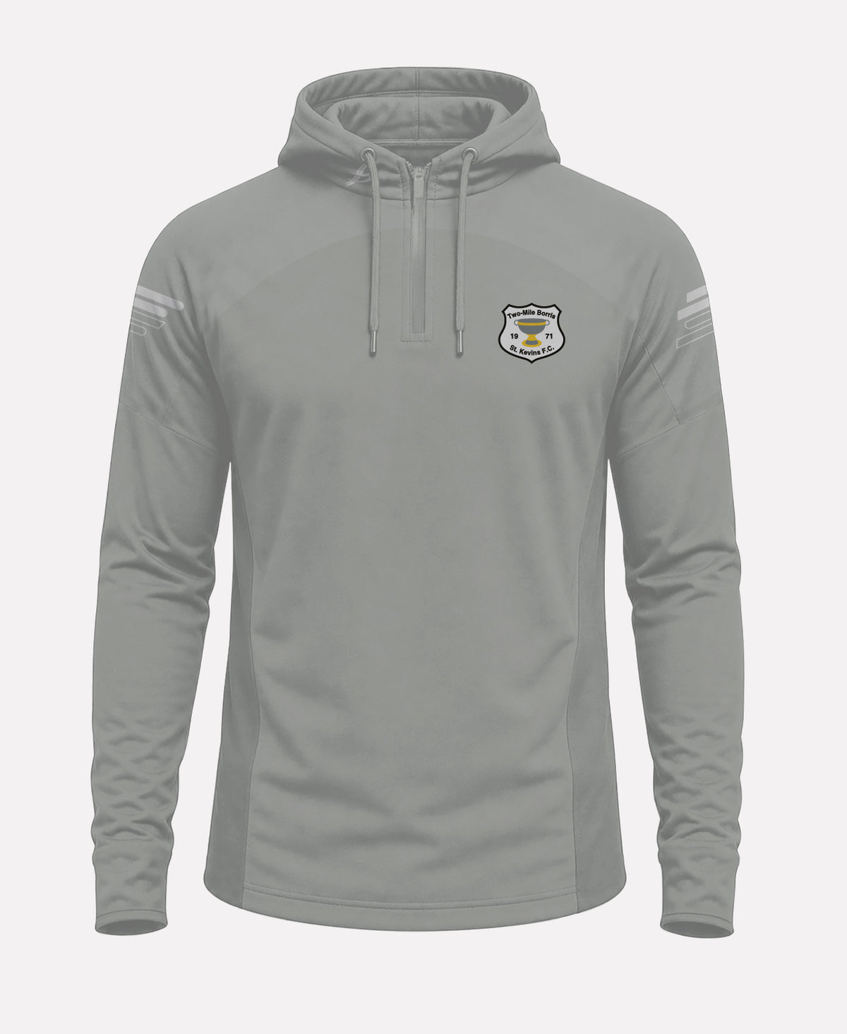 Two Mile Borris St Kevins FC SORA Half Zip Hoodie (Grey)