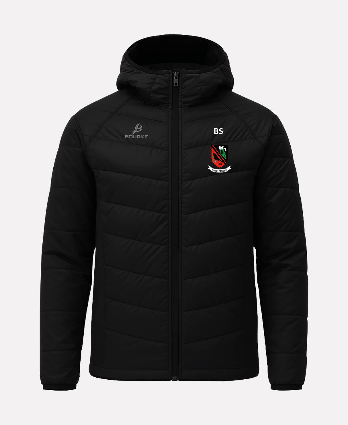 St Kevins GAA FORTIS Hooded Jacket (Black)