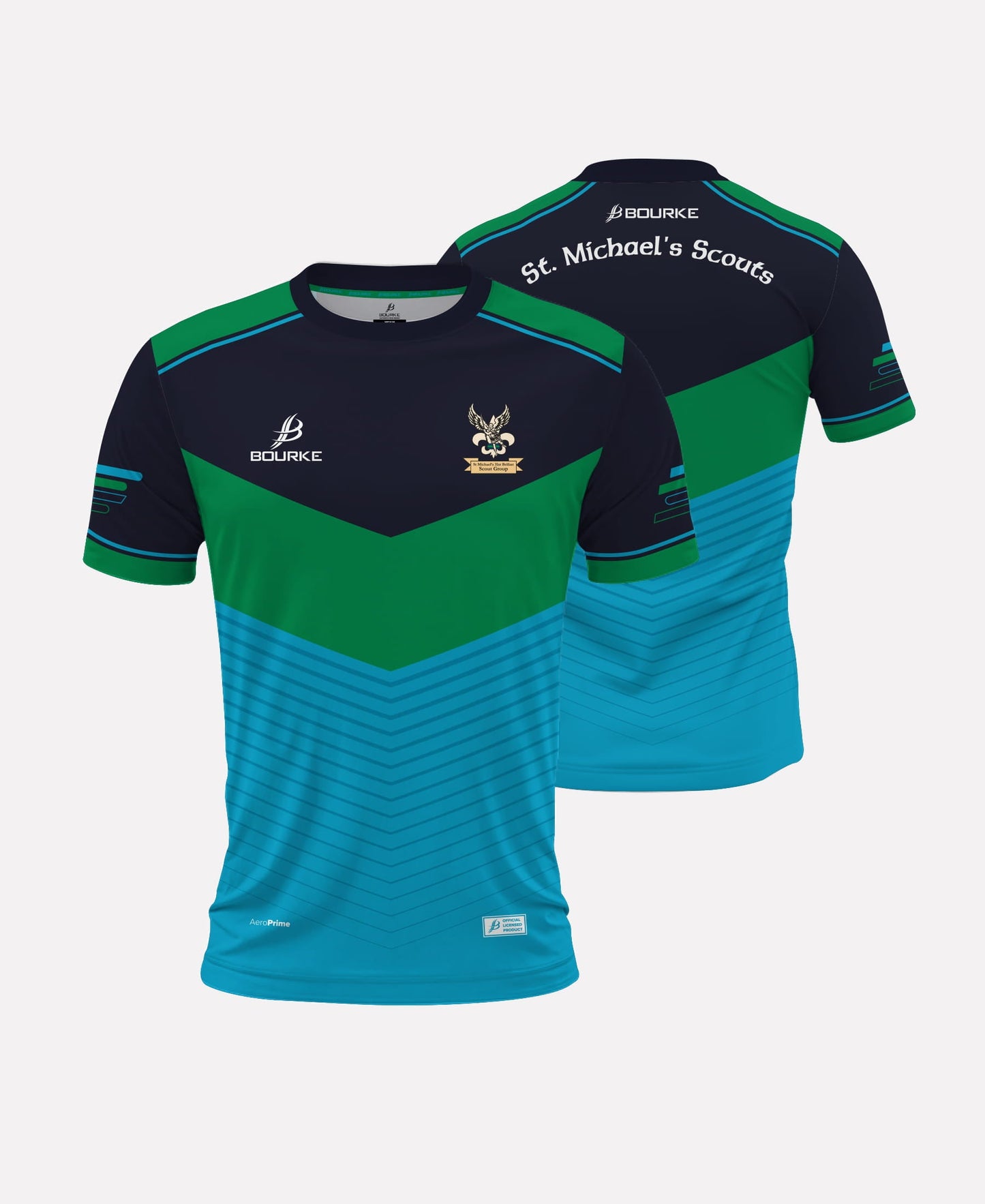 St Michaels Scouts Jersey 2026 (Navy/Green/Blue)
