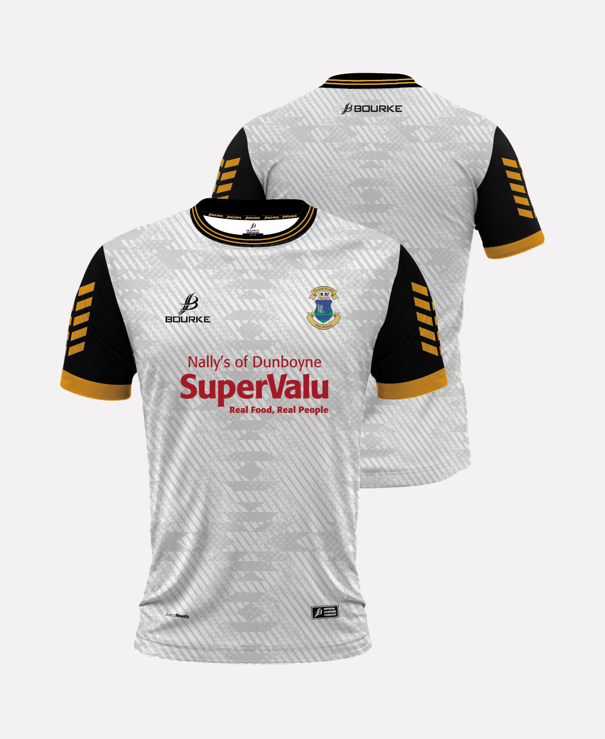 St Peters Dunboyne GAA Jersey (White/Black/Amber)