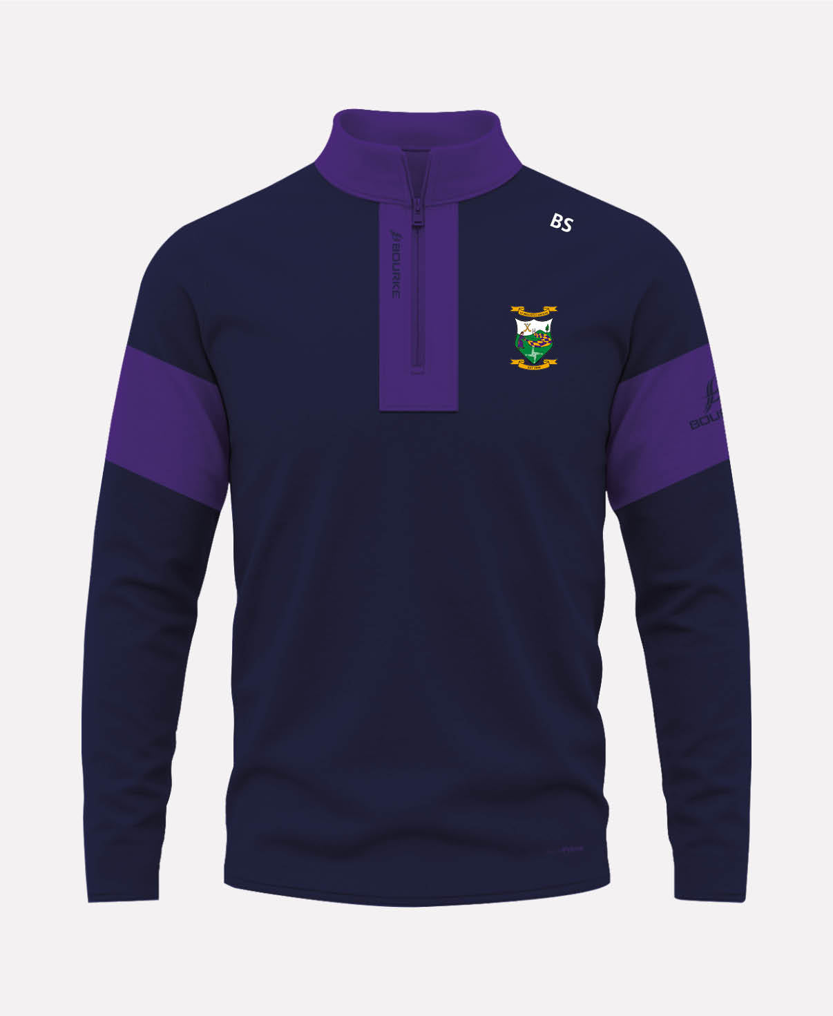 St Brigids Camogie (Laois) TEASRA Half Zip (Navy/Purple)