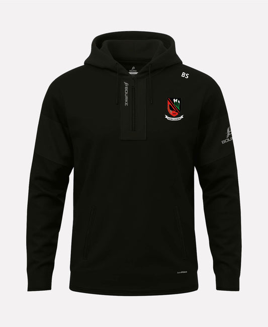 St Kevins GAA TEASRA Half Zip Hoodie (Black)