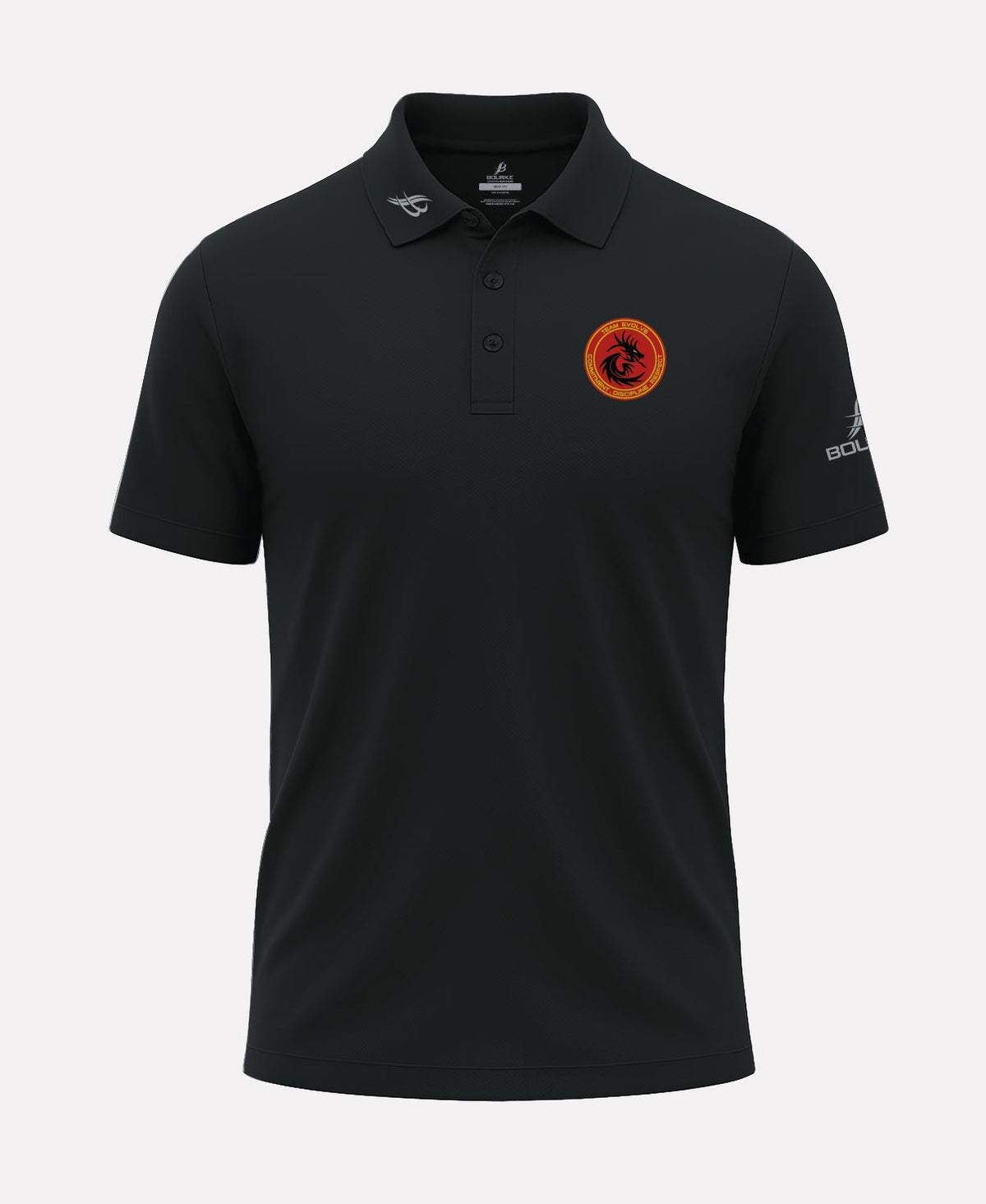Team Evolve MMA FORTIS Polo Shirt (Black)