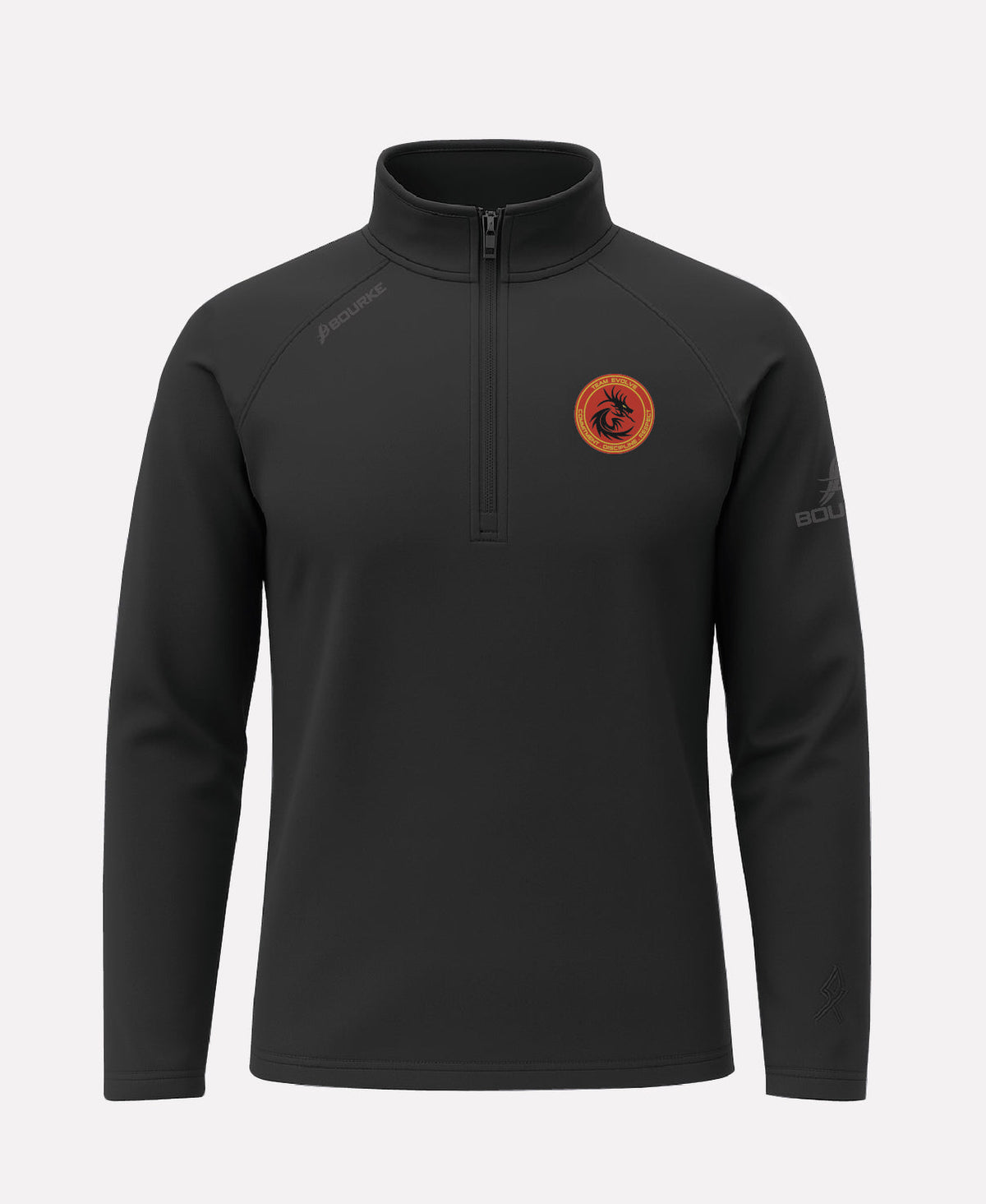 Team Evolve MMA CORE Half Zip (Black)