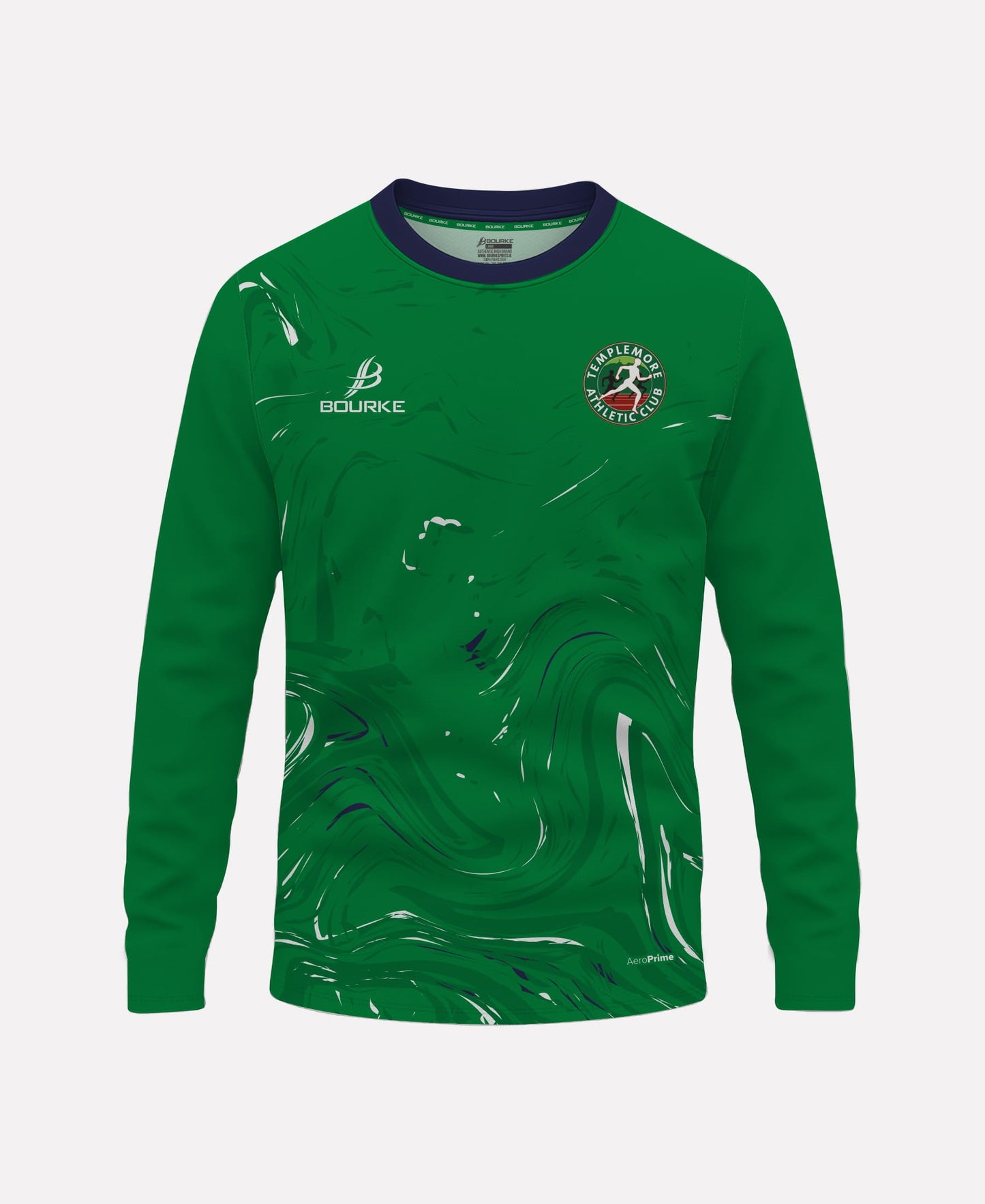 Templemore AC Warm Up Crew Neck (Green/Navy/White)
