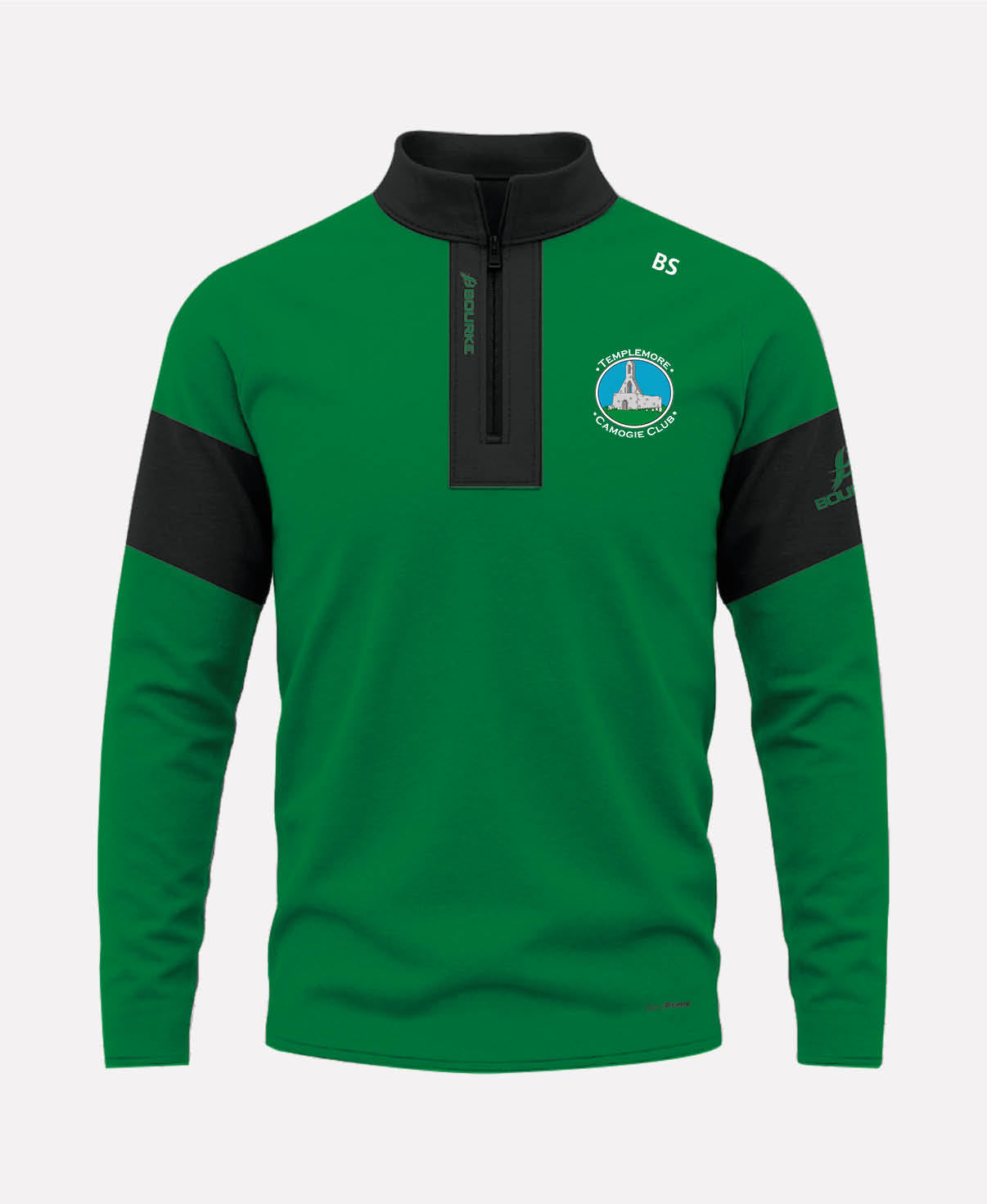 Templemore Camogie TEASRA Half Zip (Black/Green)