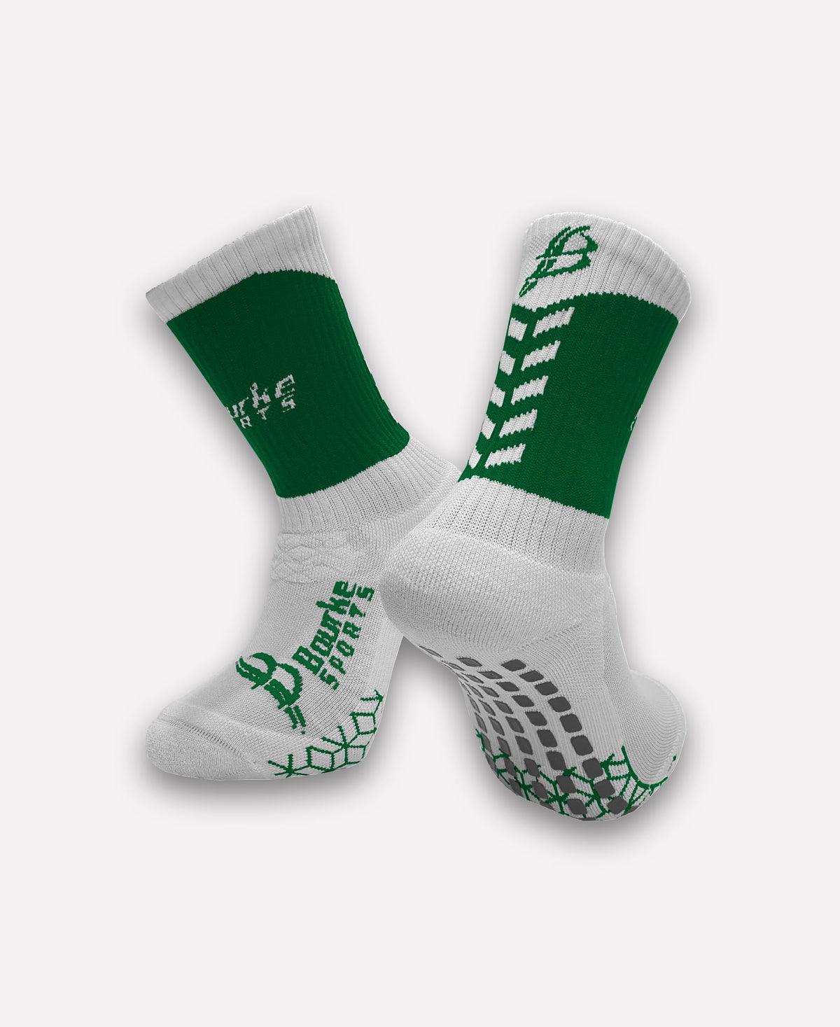 Belfast Celtic Miniz Chevron Socks (Green/White)