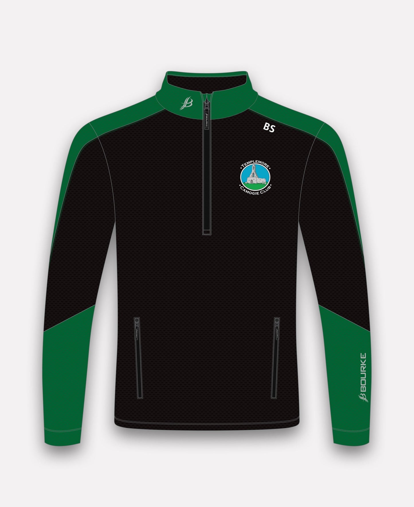 Templemore Camogie Croga Half Zip (Green/Black)