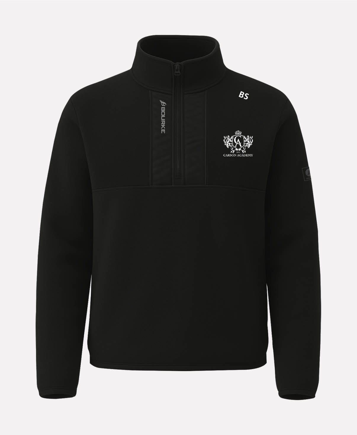 The Carson Academy School Of Irish Dance TEASRA Half Zip Fleece (Black)