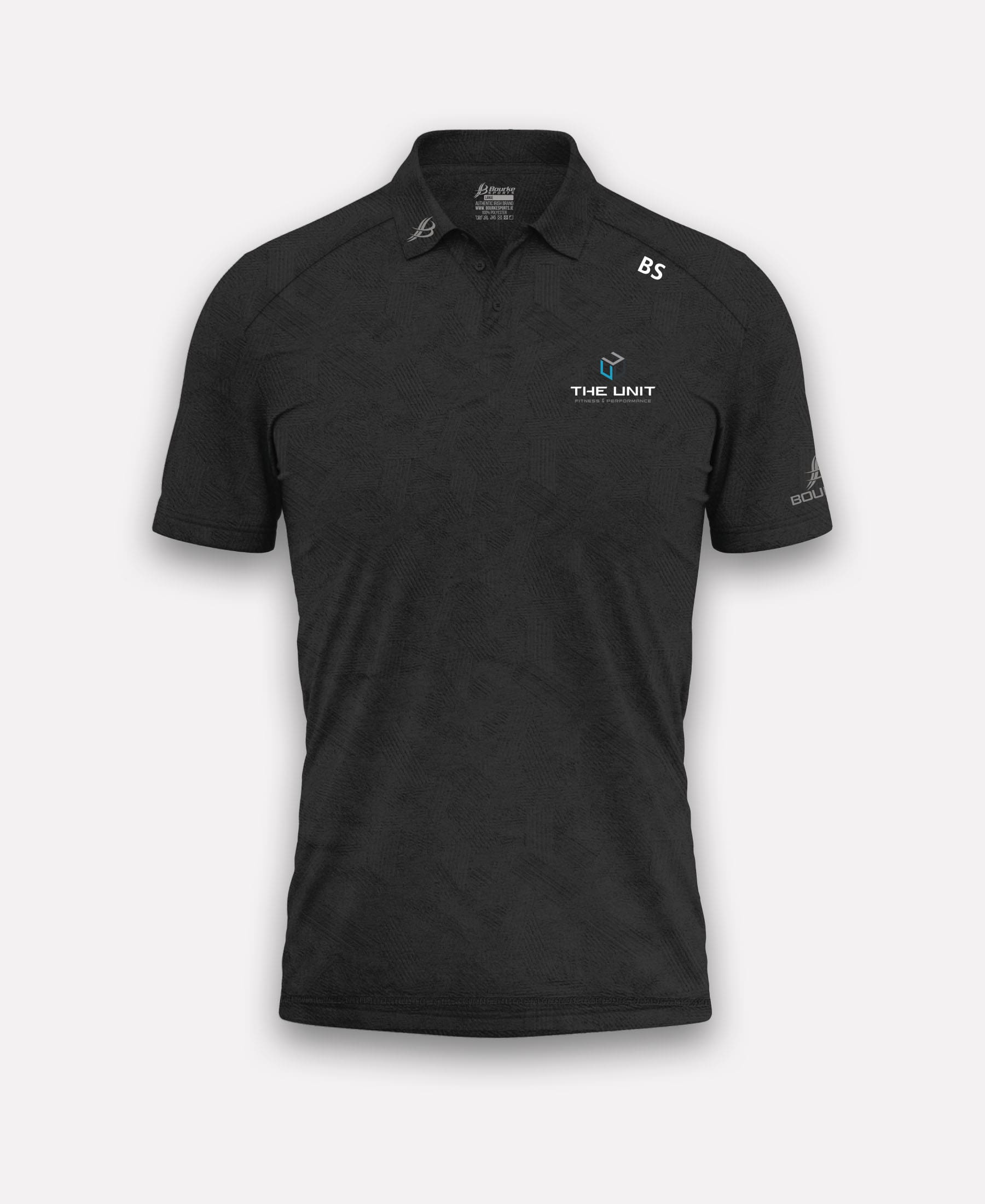 The Unit Gym BARR Polo Shirt (Black)