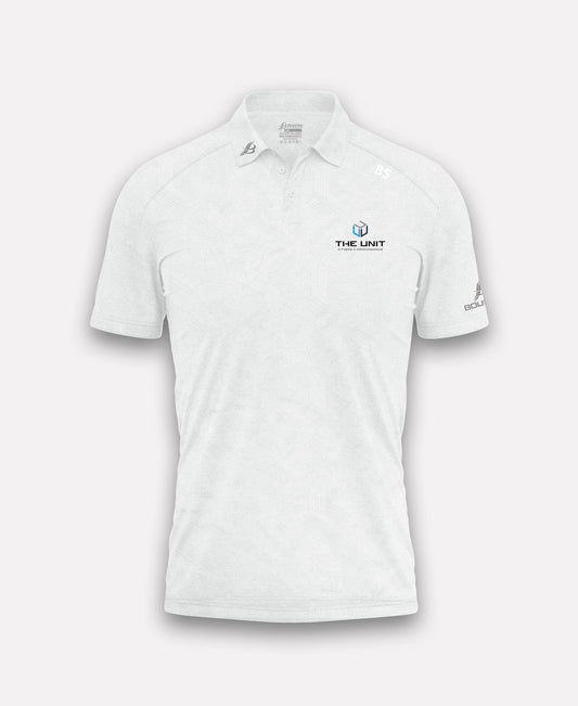 The Unit Gym BARR Polo Shirt (White)