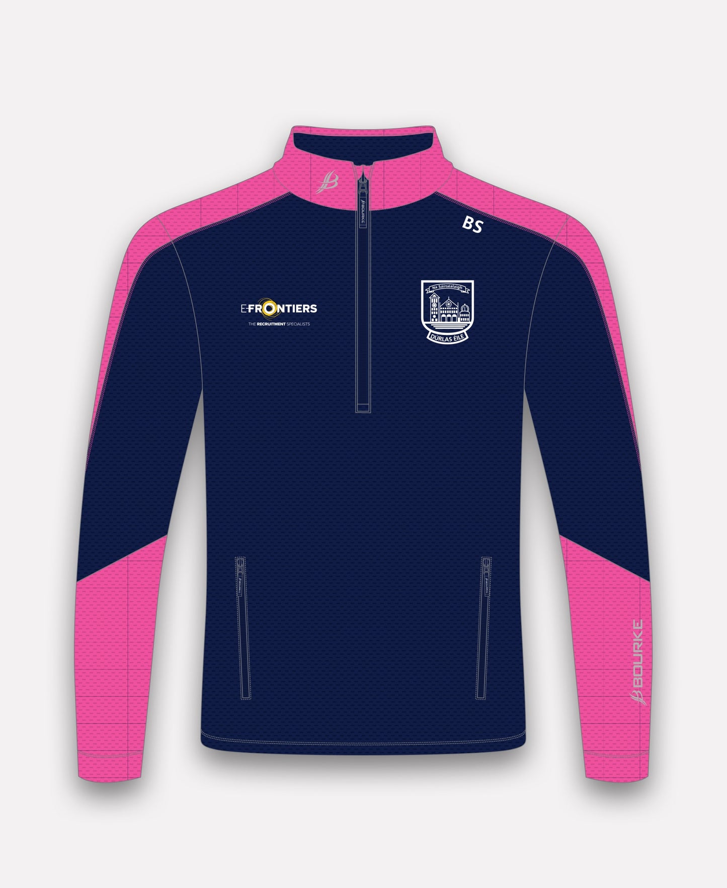 Thurles Sarsfields Camogie Croga Half Zip (Navy/Pink)