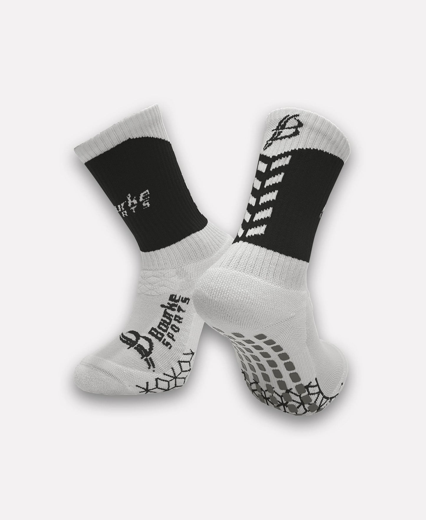 Turku Delights GAA Miniz Chevron Socks (Black/White)