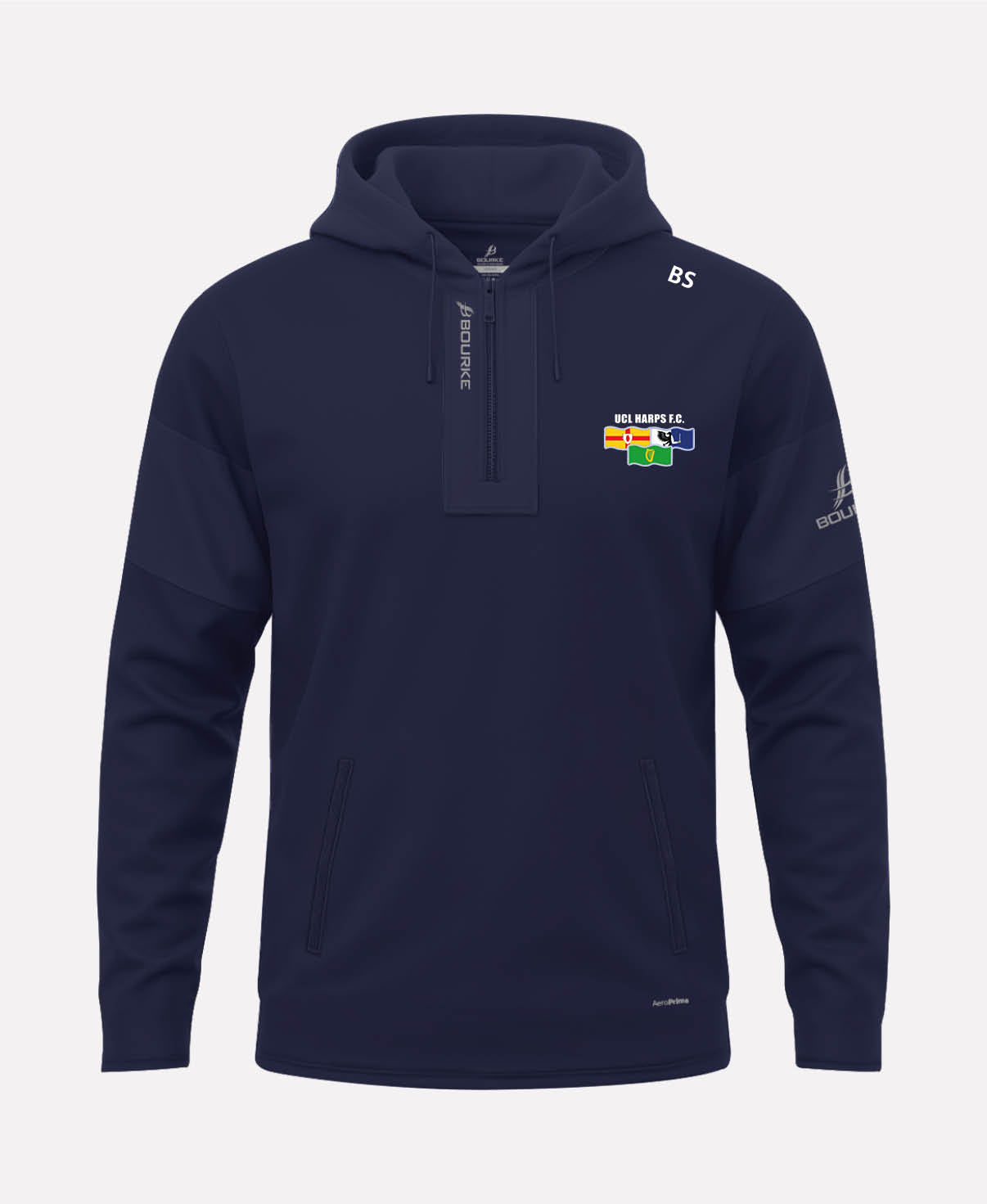 UCL Harps FC TEASRA Half Zip Hoodie (Navy)