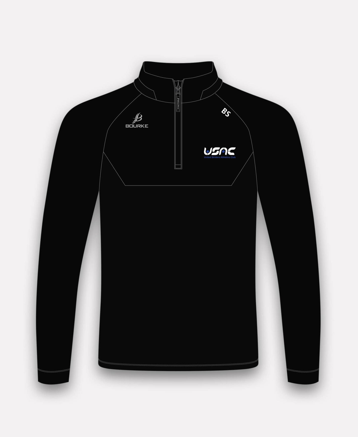 United Striders BARR Half Zip (Black)