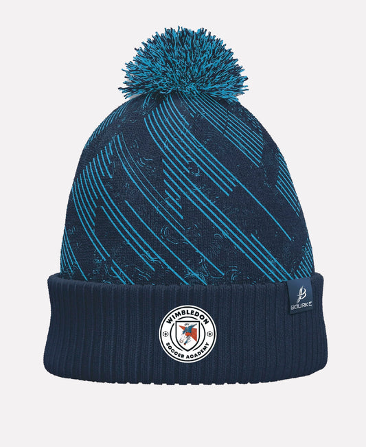 Wimbledon Soccer Academy BARR Bobble Hat (Navy/Sky)