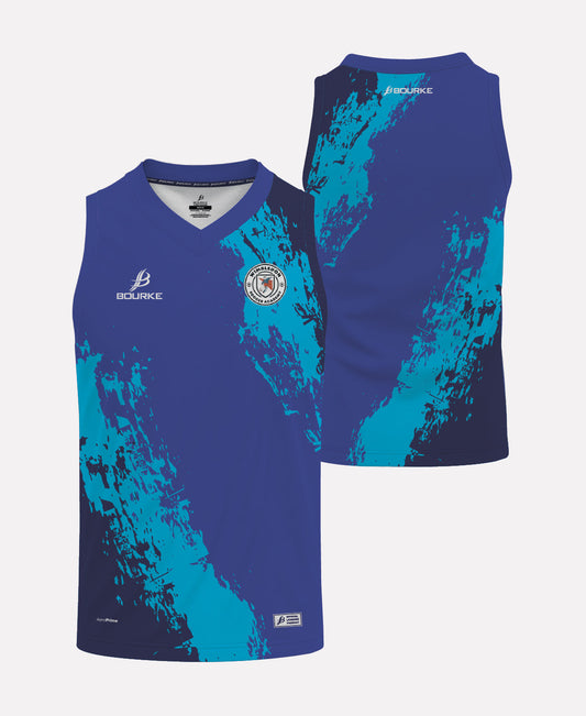 Wimbledon Soccer Academy Singlet (Navy/Cyan/Royal)