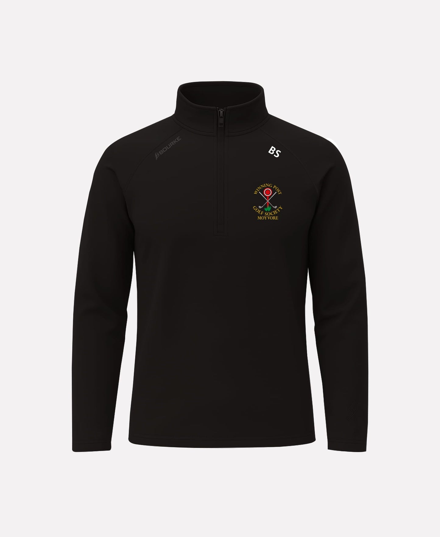 Winning Post Golf Society CORE Half Zip (Black)