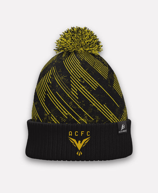 Andersonstown Community FC BARR Bobble Hat (Black/Amber)