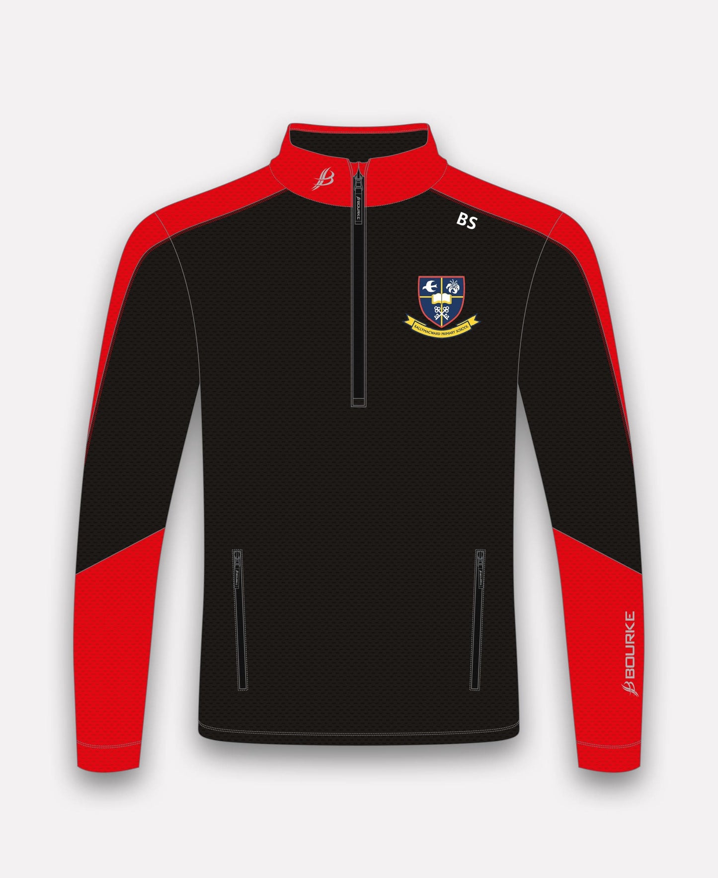 Ballymacward Primary School Croga Half Zip (Black/Red)