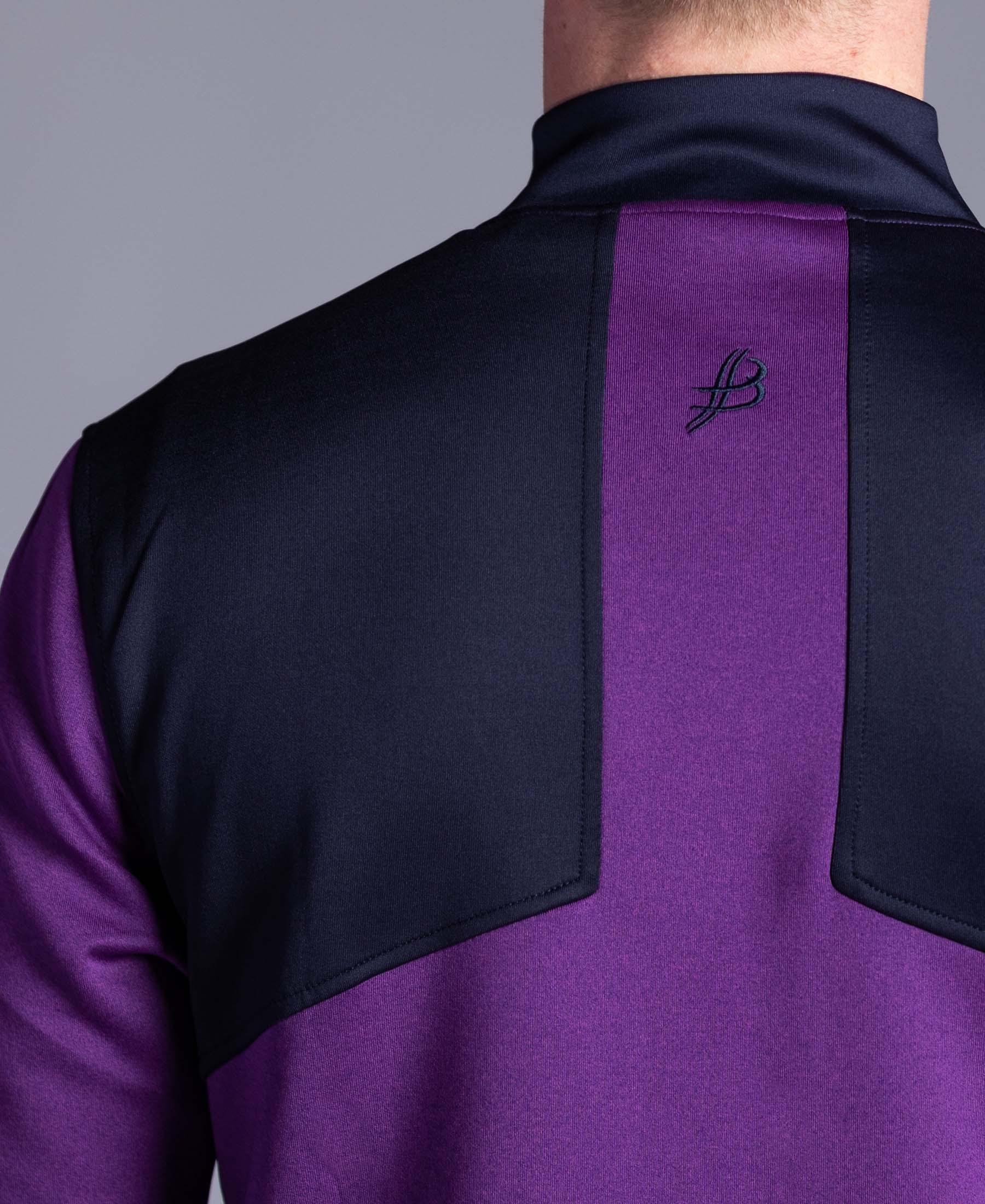 BUA20 Adult Half Zip (Purple) - Bourke Sports Limited