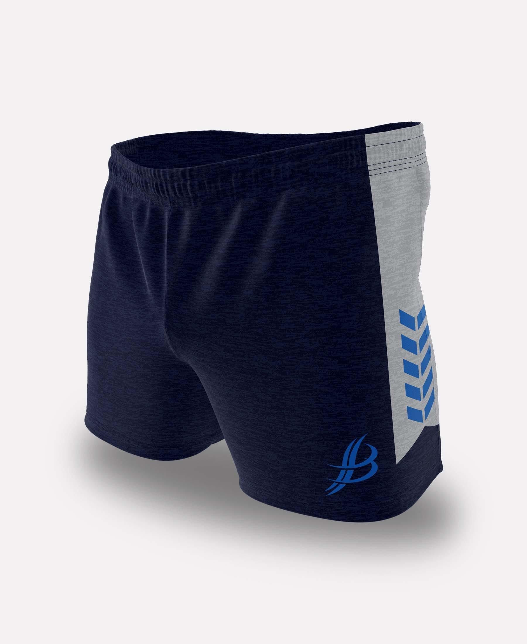BUA20 Shorts (Navy/Grey/Royal) - Bourke Sports Limited