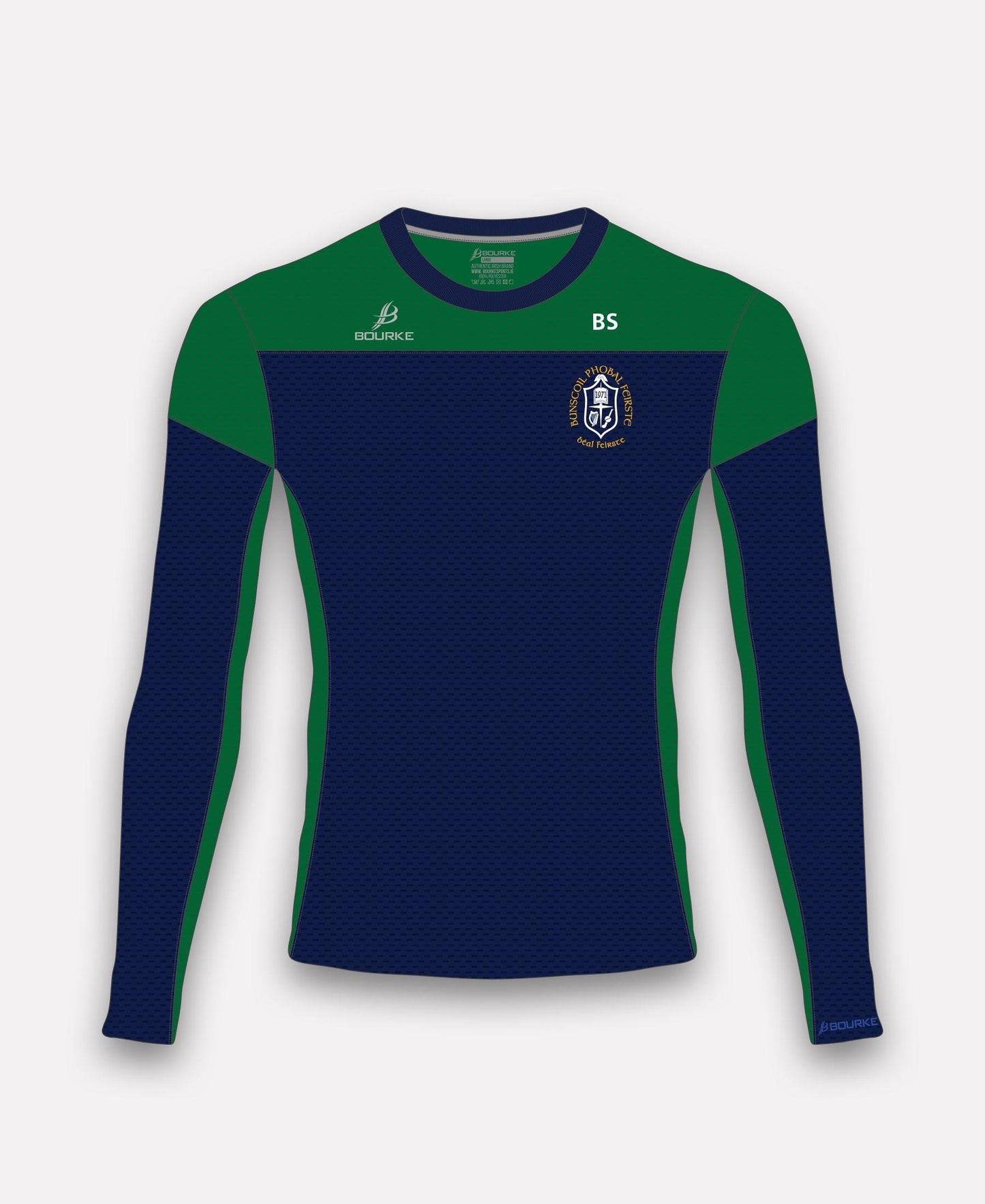 Bunscoil Phobal Feirste TACA Crew Neck (Green/Navy)
