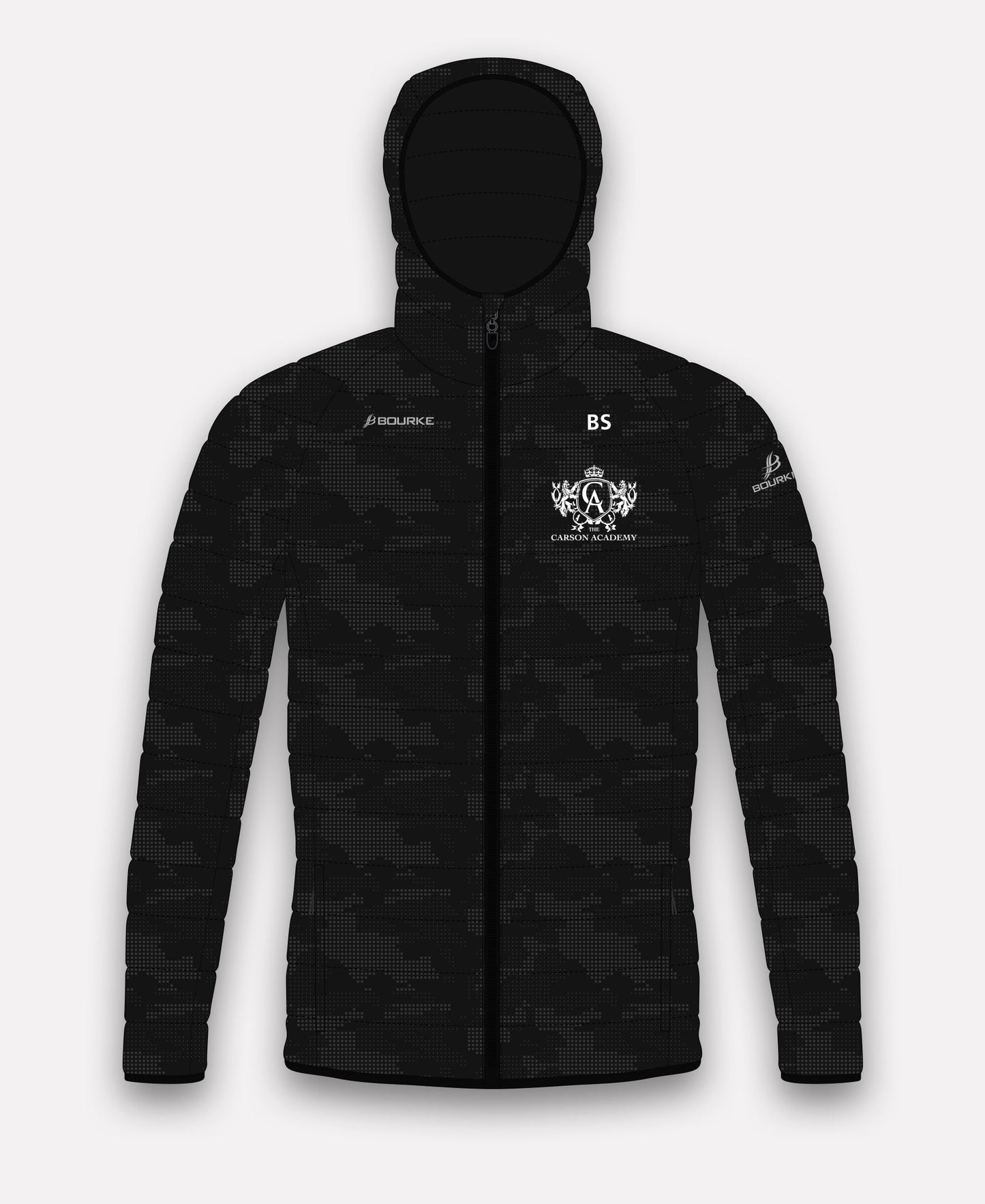 The Carson Academy School Of Irish Dance Reflective Camo Jacket (Black)