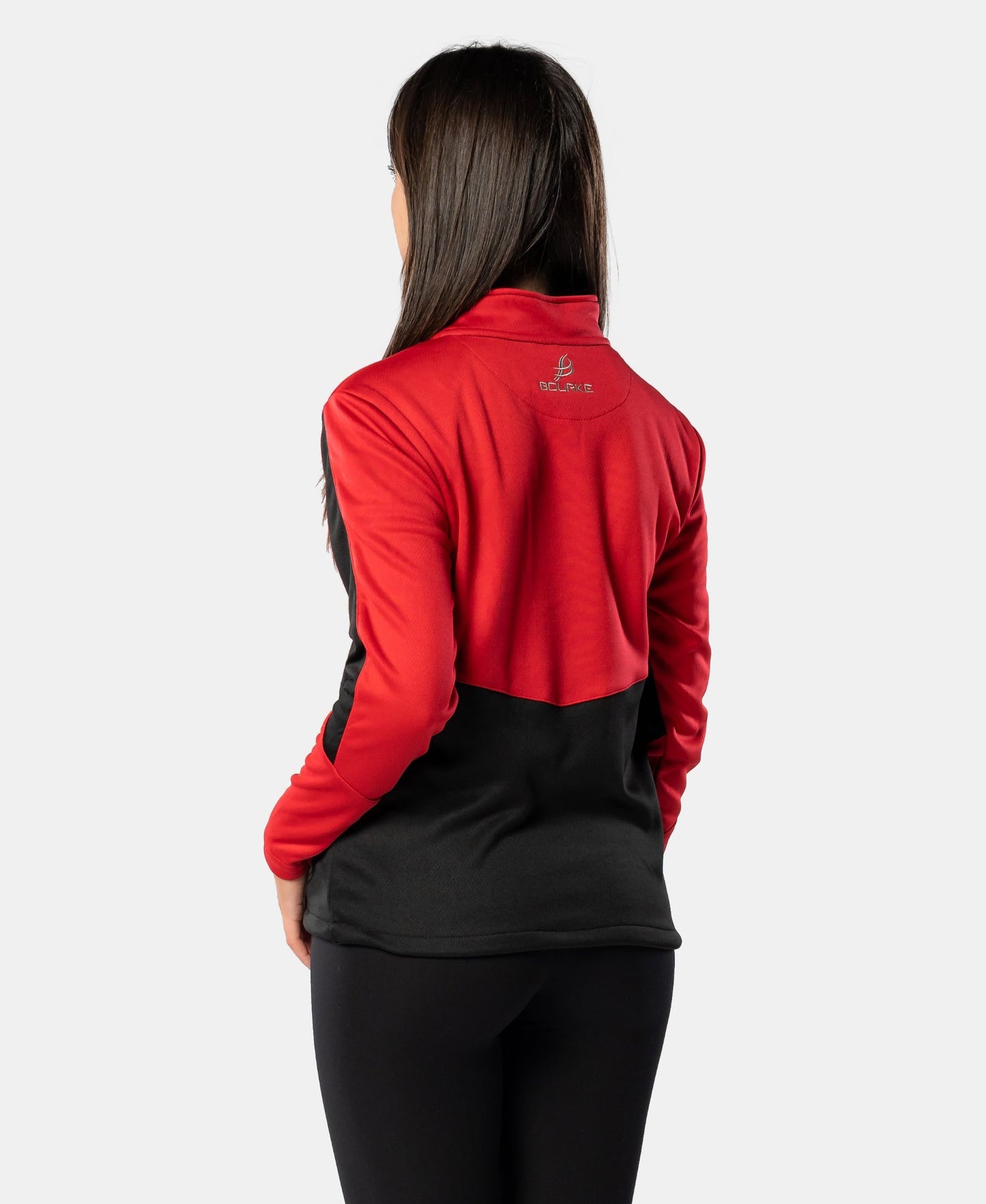 Cróga Adult Half Zip (Black/Red)