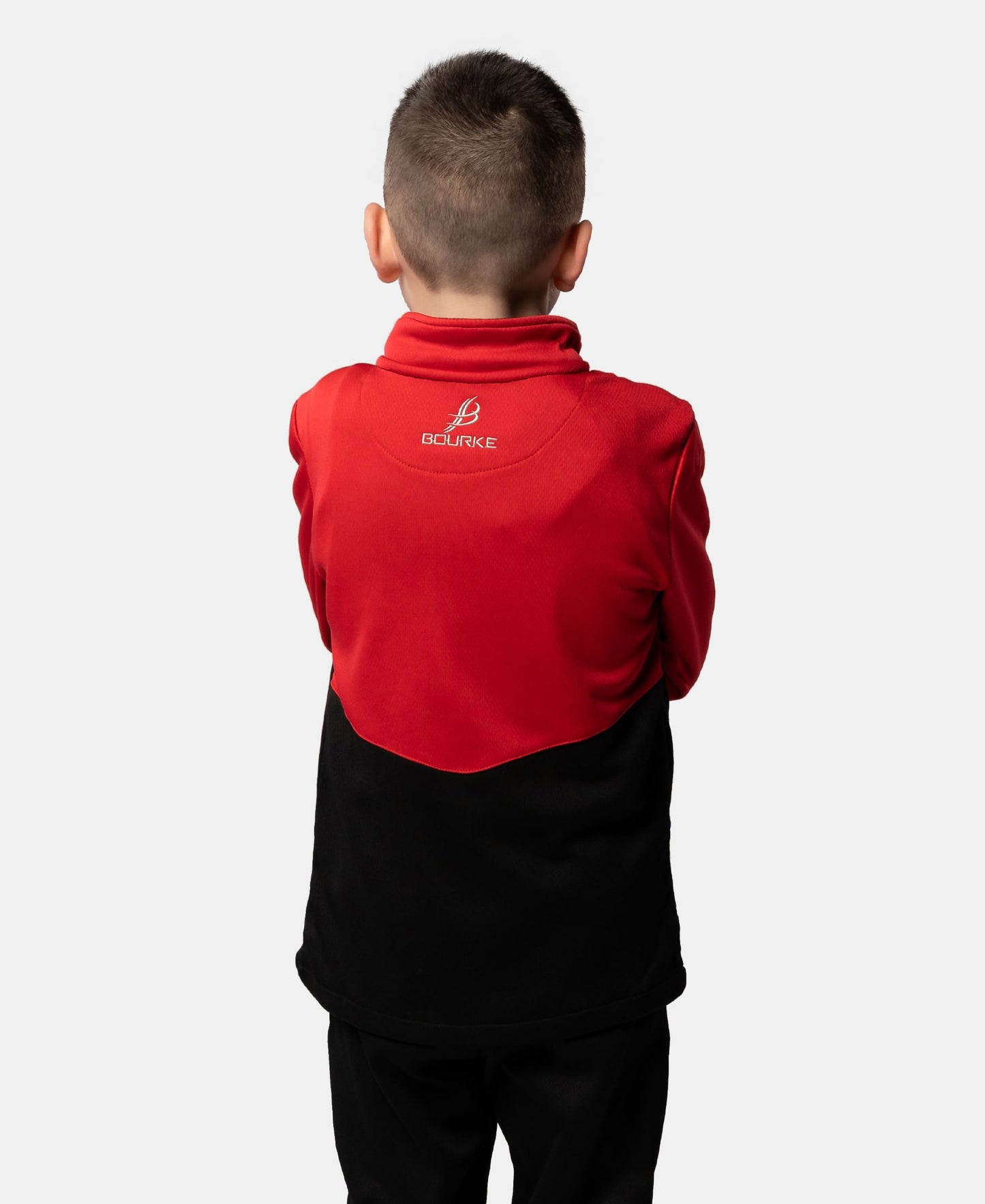 Cróga Kids Half Zip (Black/Red)