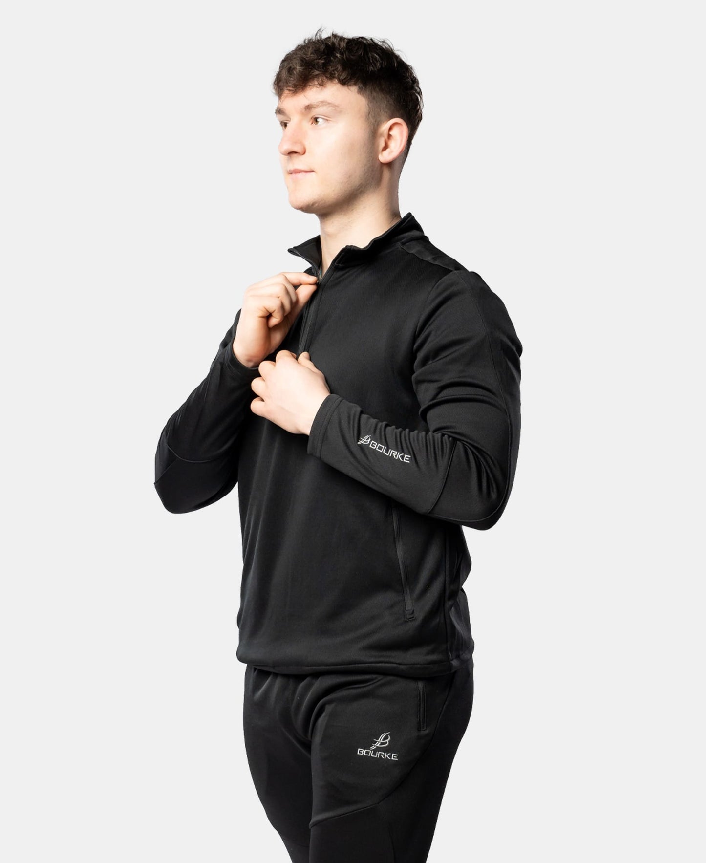 Cróga Adult Half Zip (Black)