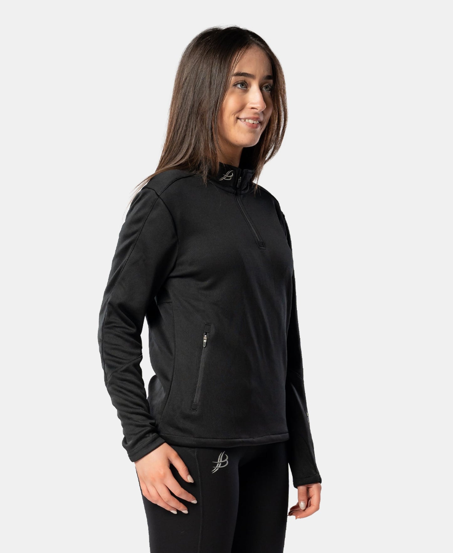 Cróga Adult Half Zip (Black)