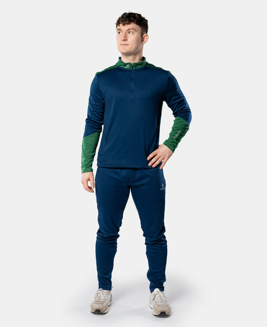 Cróga Adult Half Zip (Navy/Green)