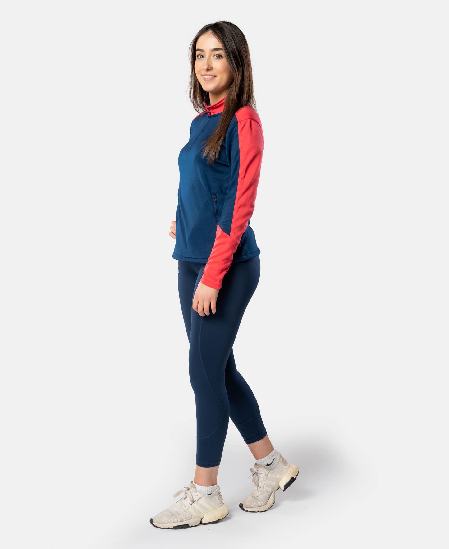 Cróga Adult Half Zip (Navy/Pink)