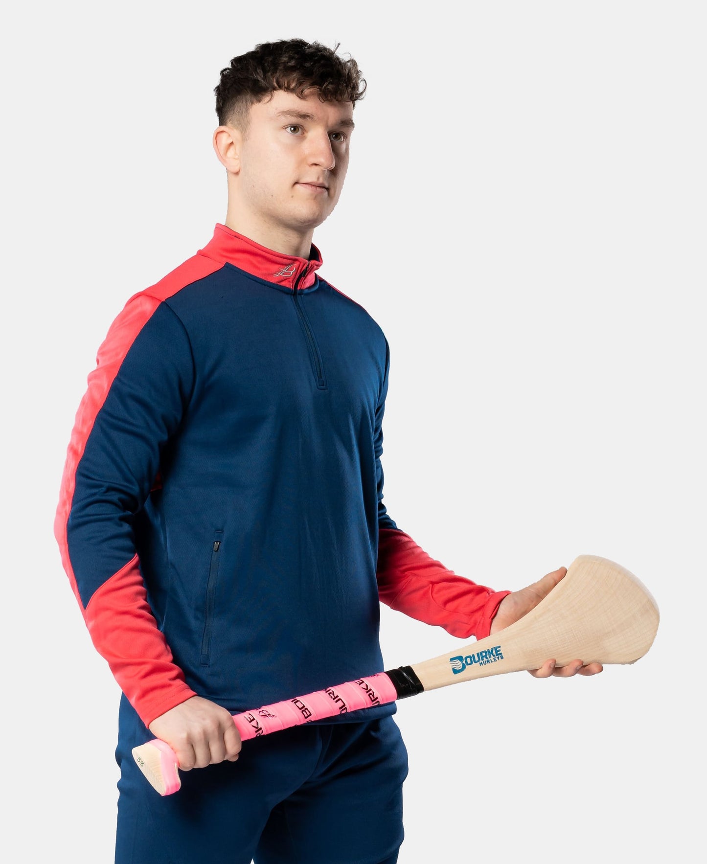 Cróga Adult Half Zip (Navy/Pink)