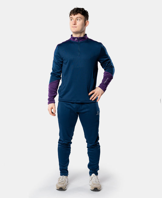 Cróga Adult Half Zip (Navy/Purple)