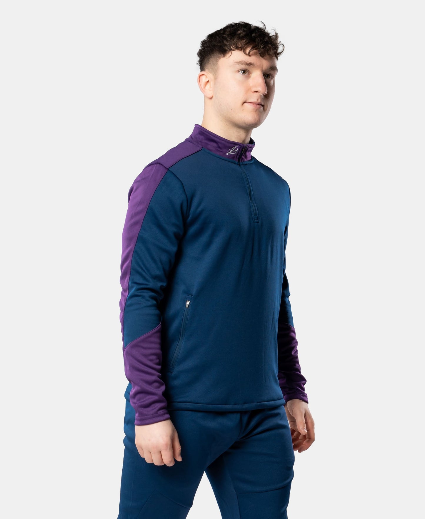 Cróga Adult Half Zip (Navy/Purple)