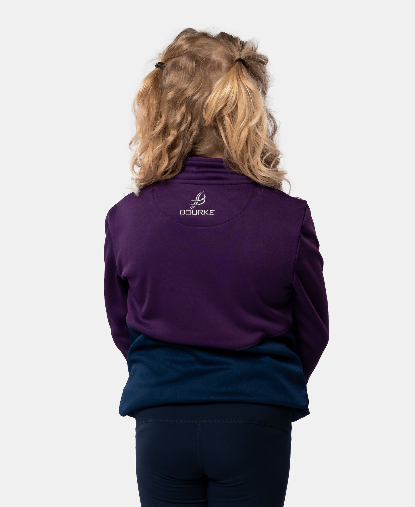 Cróga Kids Half Zip (Navy/Purple)