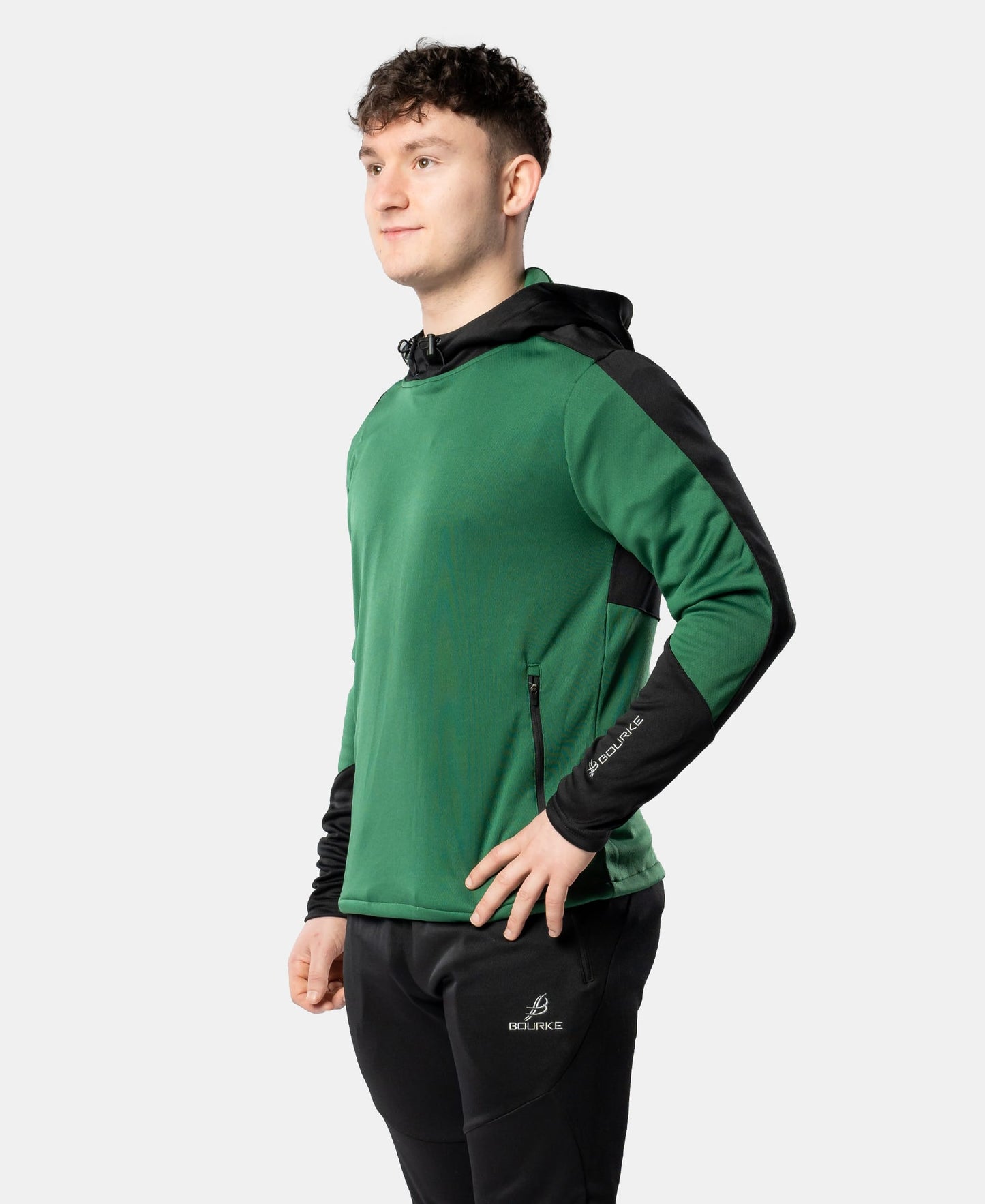 Cróga Adult Hoody (Green/Black)